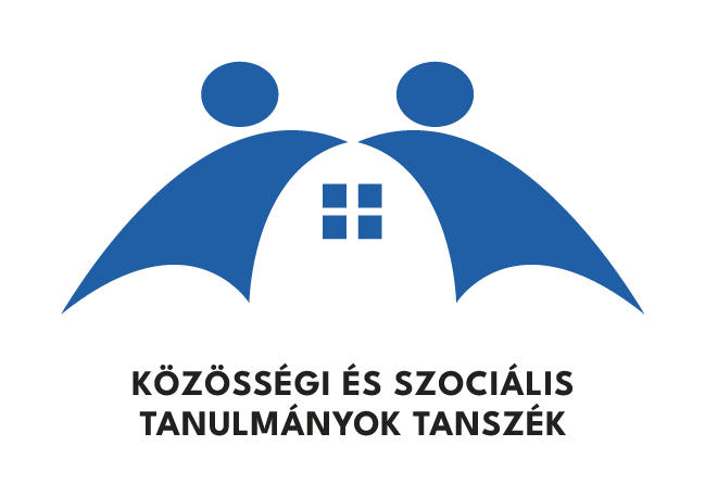Közösségi és Szociális Tanulmányok Tanszék logója