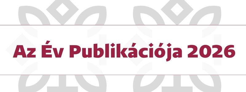 Az év publikációja pályázat