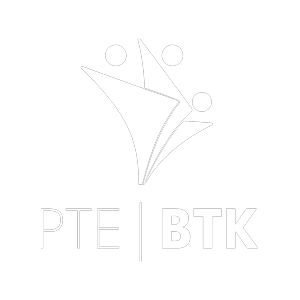 PTE BTK logója 2023 (fehér, mono)