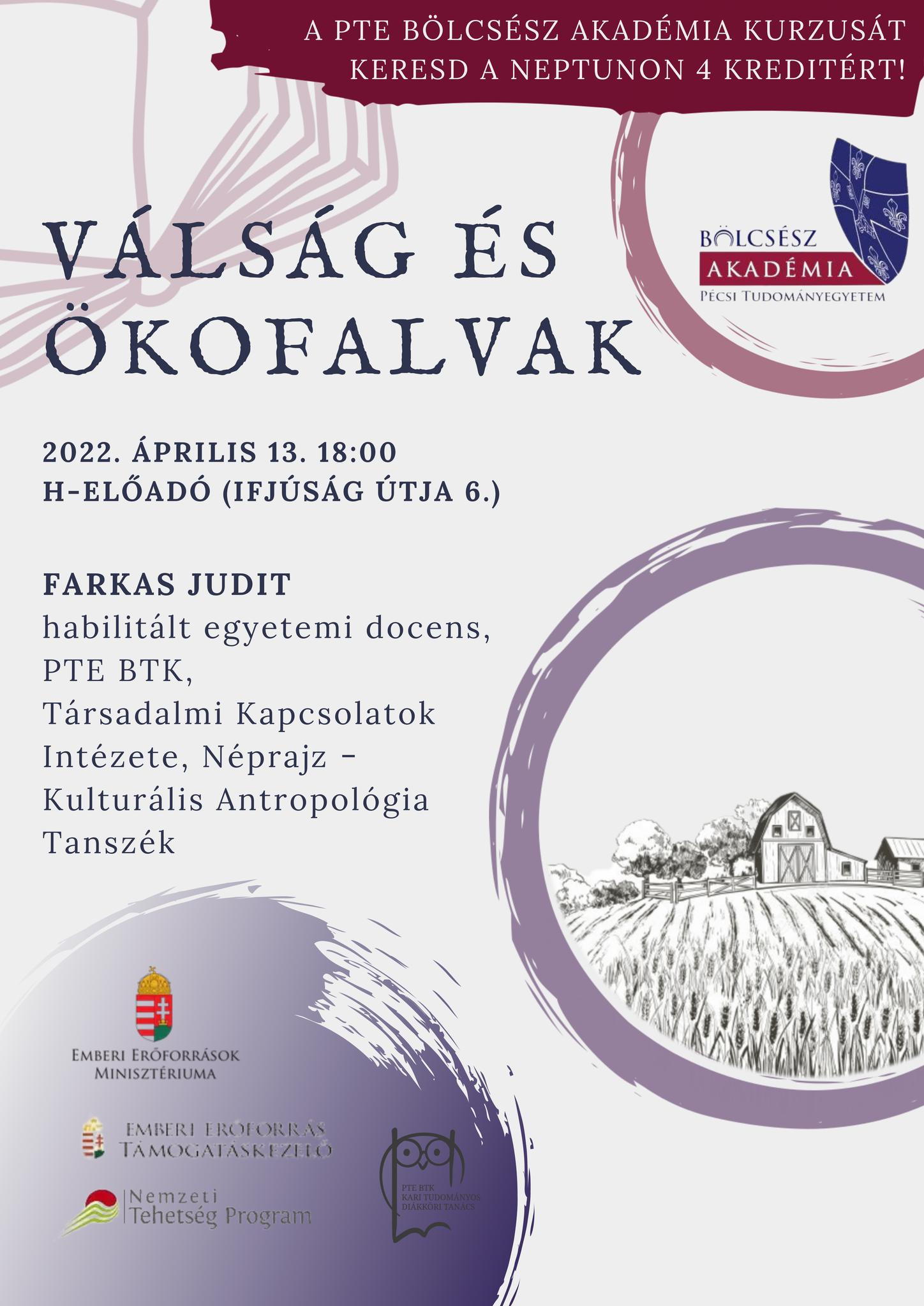 Farkas Judit: Válság és ökofalvak