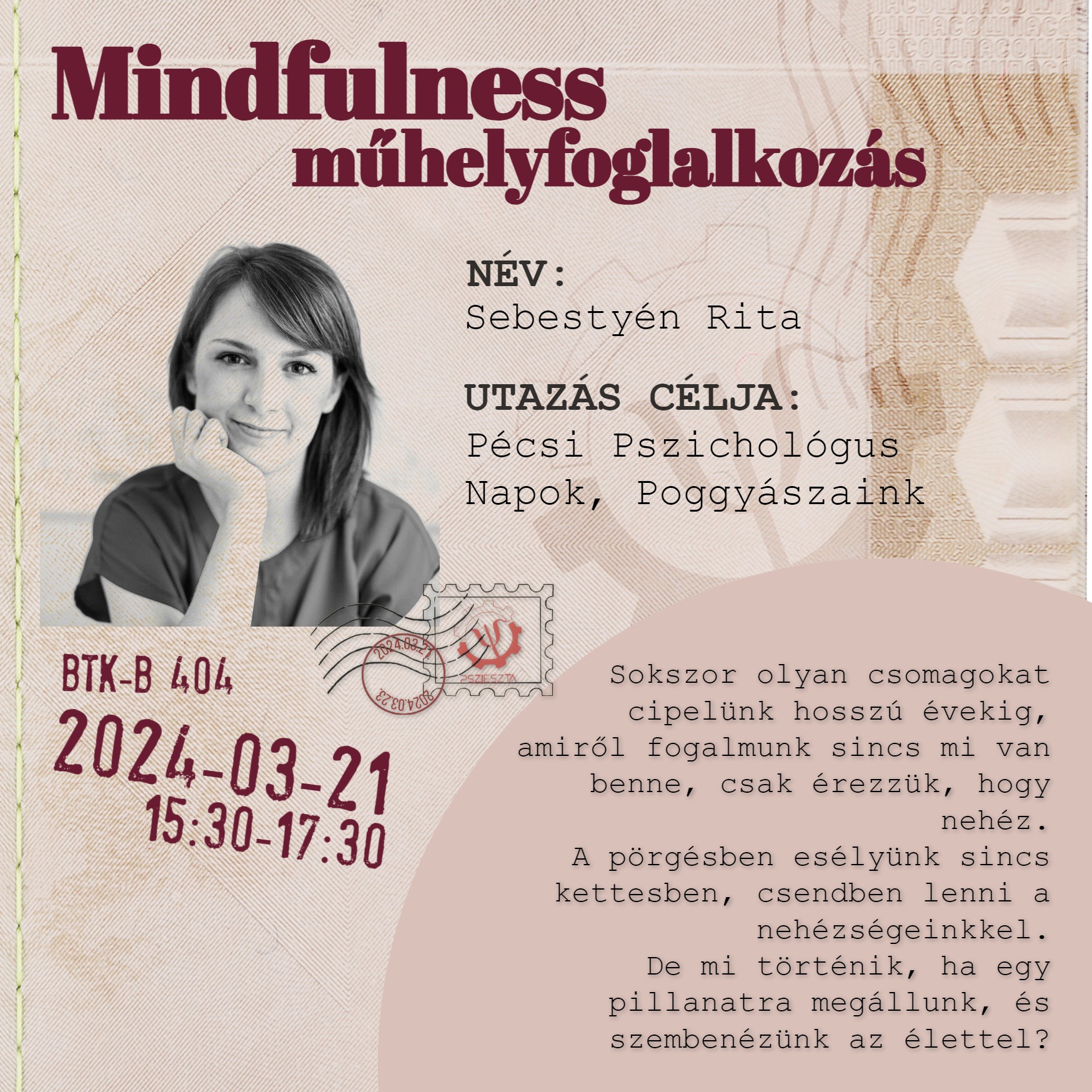 Mindfulness műhelyfoglalkozás
