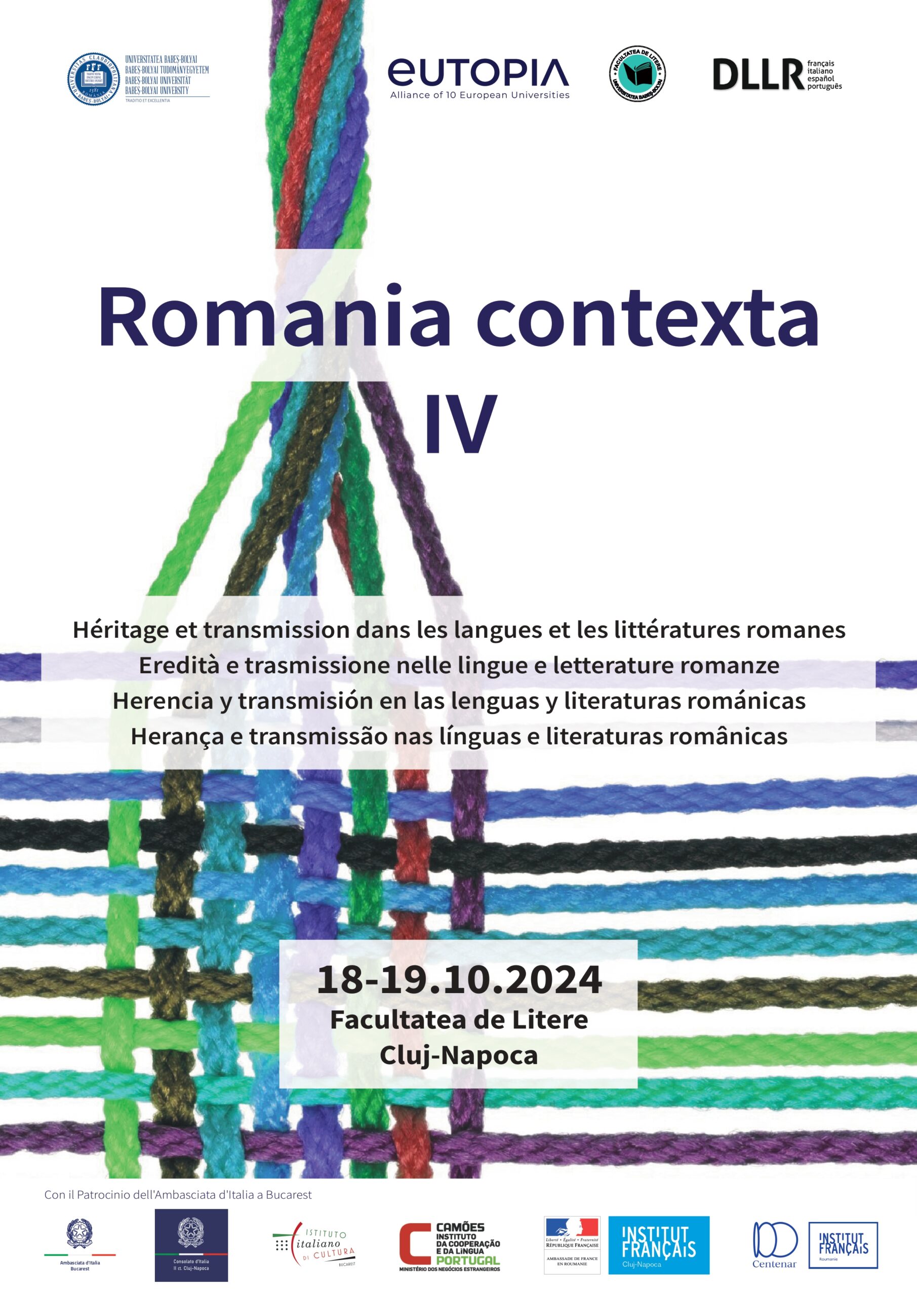 Romania contexta IV. Ereditá e trasmisssione nelle lingue e letterature romanze plakát