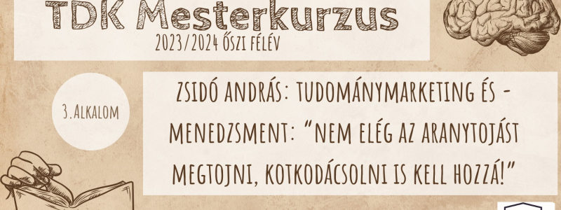 Zsidó András: Tudománymarketing és menedzsment