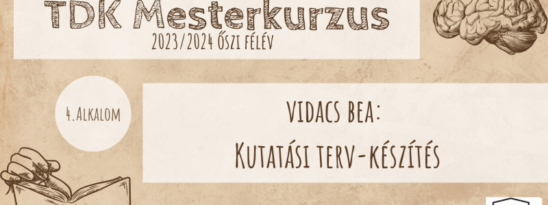 Vidacs Bea: Kutatási terv-készítés